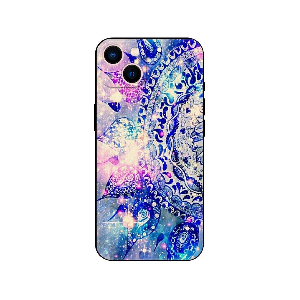 Custodia per telefono con fiori dipinti colorati per iPhone Samsung Galaxy Redmi Xiaomi Oppo OnePlus Note SA 7 8 9 10 11 12 13 14 20 21 22 23 53 54 Pro Max Ultra