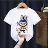 Cartoon Plüsch Anime Kinder Bedrucktes T-Shirt 2-12 Jahre Jungen und Mädchen Beliebtes T-Shirt Sommer Spaß Oberteil Kinder