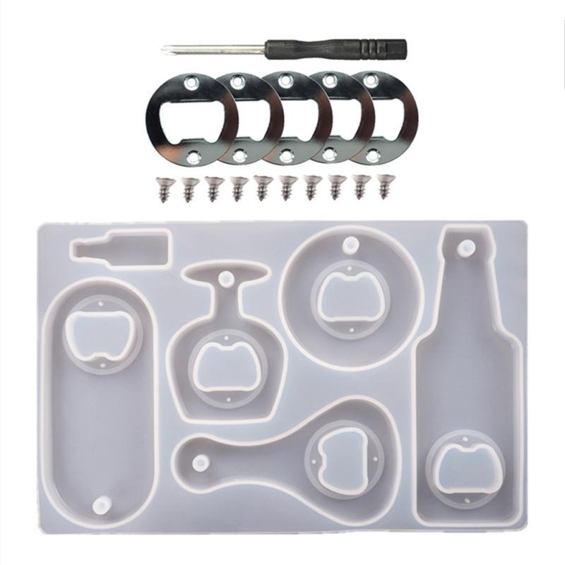 Bottle  Opener  Molds  Kit Beer Opener Silicone Molds Diy Crafts Making Beer Wrench