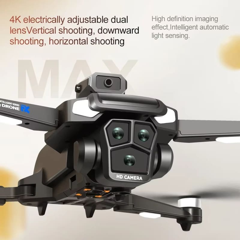Nový dron M22 MAX 4K obrazovka RC profesionální duální kamera s duálním HD bezkomutátorovým vyhýbáním se překážkám Letecké fotografování Skládací kvadrokoptéra jako dárek