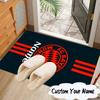 Custom Name Munich Crest Rug for Living Room, Game Rooms, Office, Bedroom, Floor Mat Playful Design, Fan Gifts Christmas Decor