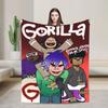 Gorillazs Flannel Blanket Winter Band Rock Warm Throw Blanket for Children Home Decor Graphic Bedspread Sofa Bed Cover