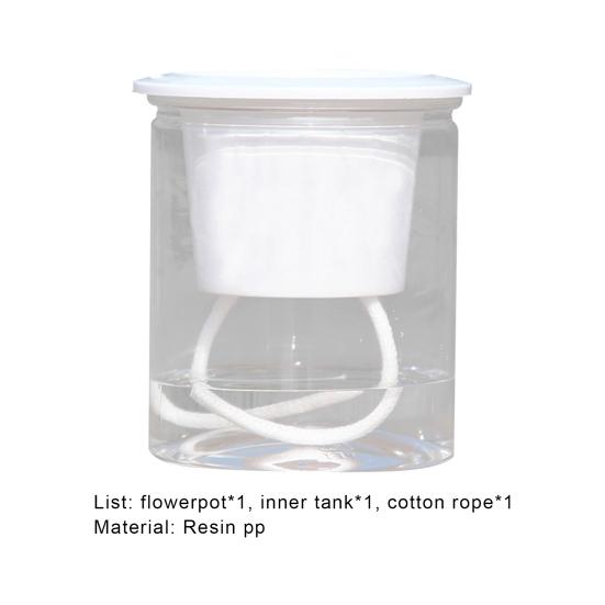Flowerpot Sturdy Resin Self-watering Automatic Water-absorbing Planter for Home