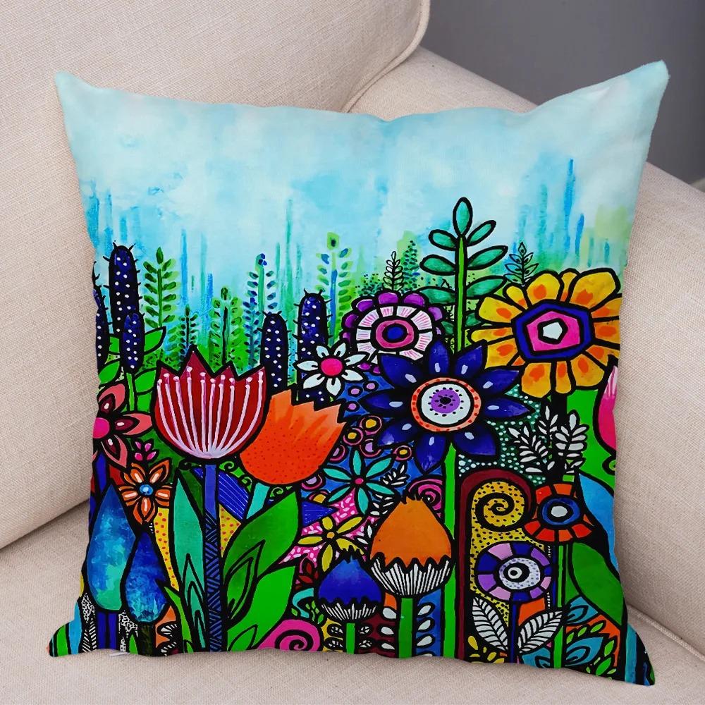 Colorful Creative Pillowcases Interior Decoration Office Living Room Home Pillowcases