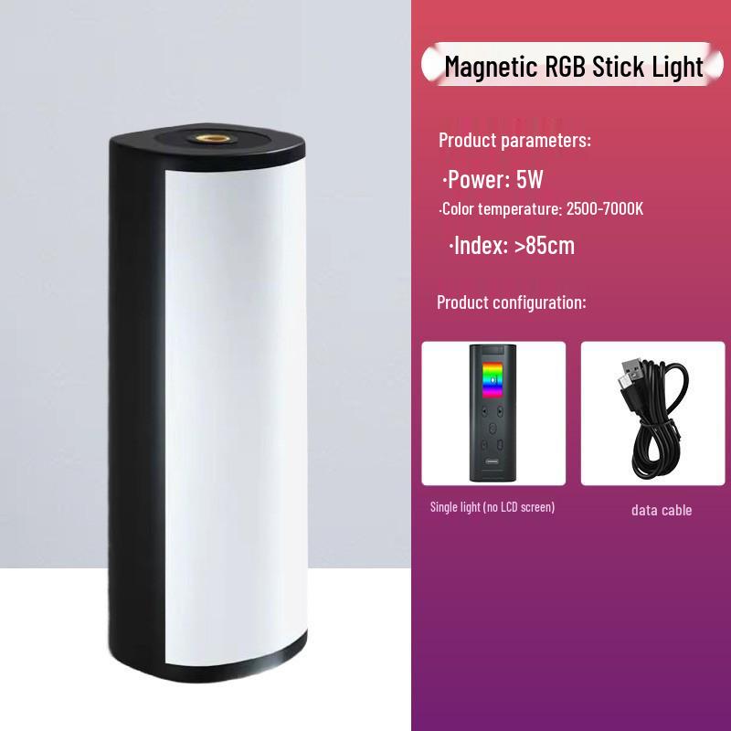 Bärbar RGB LED-fyllnadsljusstav för fotografering