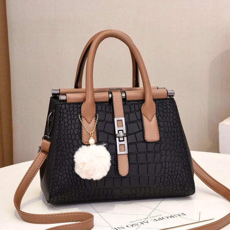 Crocodile Pattern PU Leather Tote Bag for Women High Capacity Shoulder Messenger Bag Lady Fashi Handbags Luxury Totes
