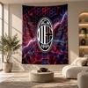 Dekoratív Falikárpit, AC Milan Nyomtatott Faldekoráció, Könnyű Falra Akasztható Hálószoba Háttérhez