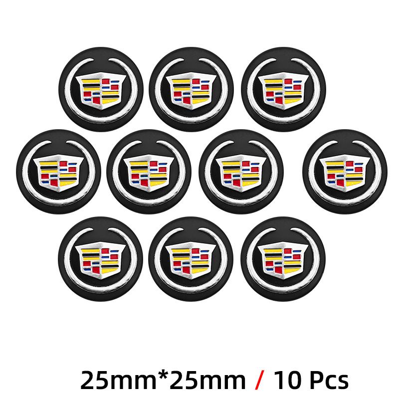 Aluminum Car Remote Key Stickers Decoration Emblem Decal For Cadillac Escalade ATS BLS CTS CT4 CT5 CT6 EXT STS SLS SLR SRX XLR