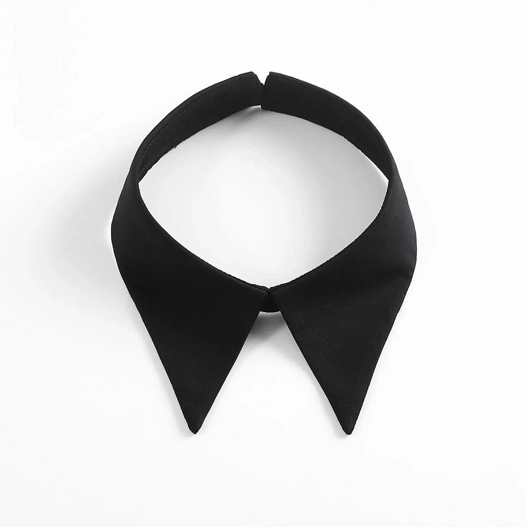 Fashionable Detachable Collar for Woman Black/White Simple Chiffon Collar Woman's Clothing Accessories