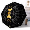 Moon Phases And Stars Outdoor Automatic Umbrella Folding Umbrella with 8 Ribs Durable Plastic & Iron Durable Everyday Carry Umbrella Fashion Lovers