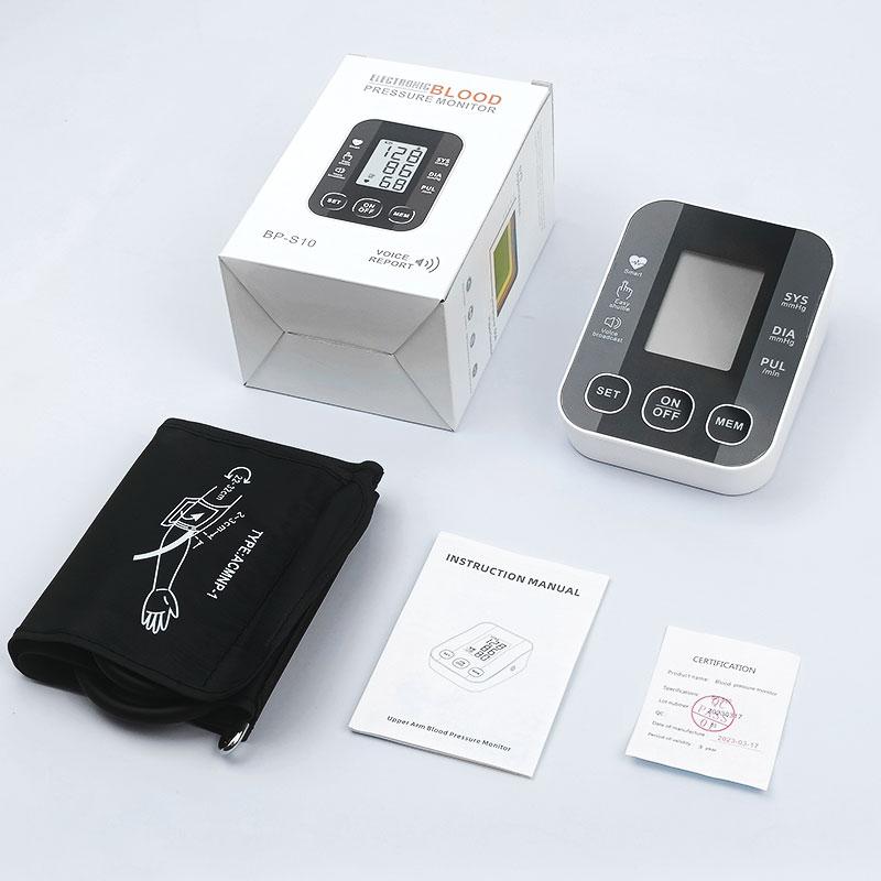 Saint Health Blood Pressure Monitor Russian/English Voice Arm Automatic BP Sphygmomanometer Tensiometer Heart Rate Pulse Meter