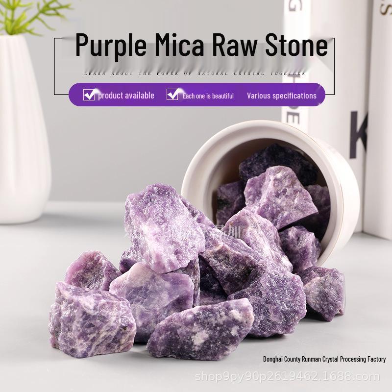 Amethyst Crystal Raw and Crushed Stone Decorative Ornaments