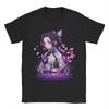 Men's T-Shirts Shinobu Kocho Demon Slayer Casual 100% Cotton Tees Short Sleeve  T Shirts O Neck Tops Graphic