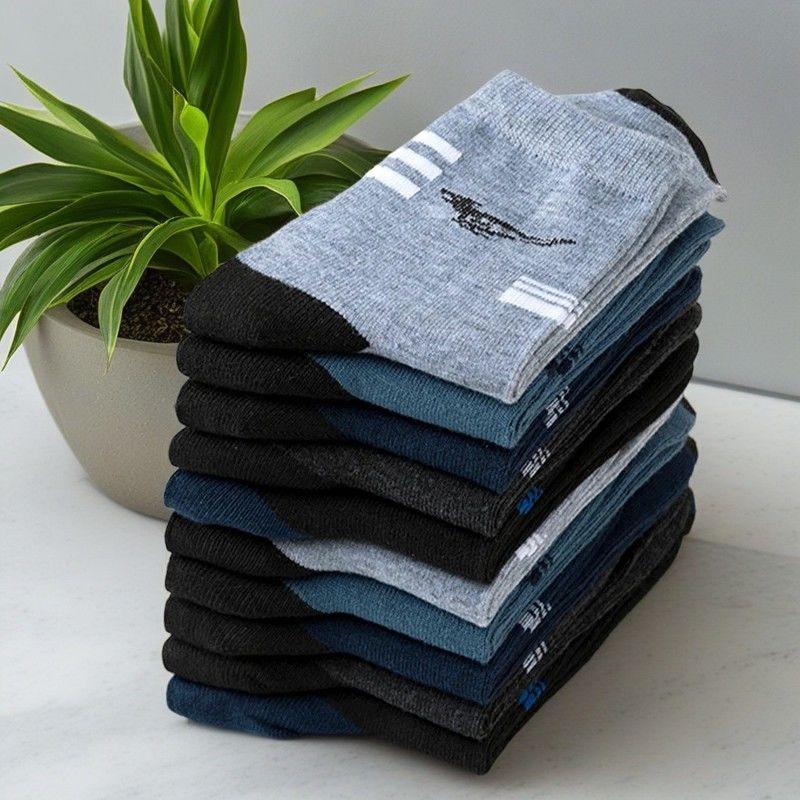 1/5/10 Pairs Men Socks Breathable Cotton Sports Sock Breathable Deodorant Business Socks Plus Size 39-44