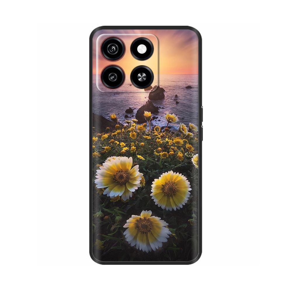 For ZTE Blade A35 Case Phone Case Cute Patterns Soft Liquid Silicone Cover For ZTE Blade A55 ZTEA35 ZTEA55 Protector Shell Cases