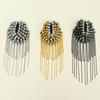 Tassel Epaulet Tassel Chain Rhinestone Clothing Accessories Ornamental Charming Decorate Shiny Temperament Shoulder Brooch Epaulette Women Accessory