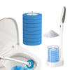 Toilet Brush with Universal Compatibility Disposal Replacement Heads Powerful Cleaning Performance Toilet Brush