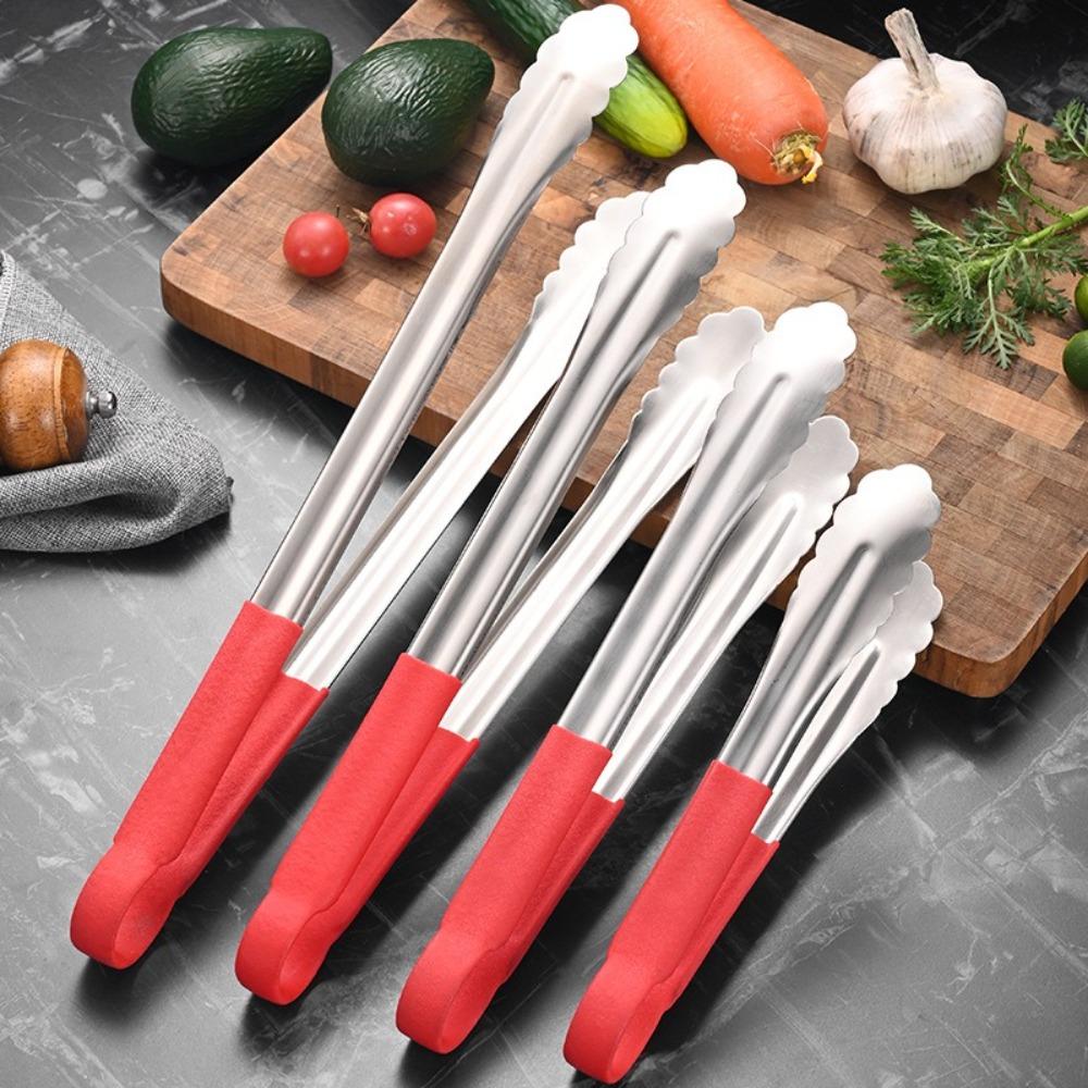 Non-slip Barbecue Clip Thickened Grill Tongs New Kitchen Food Tongs  Camp Cooking Supplies