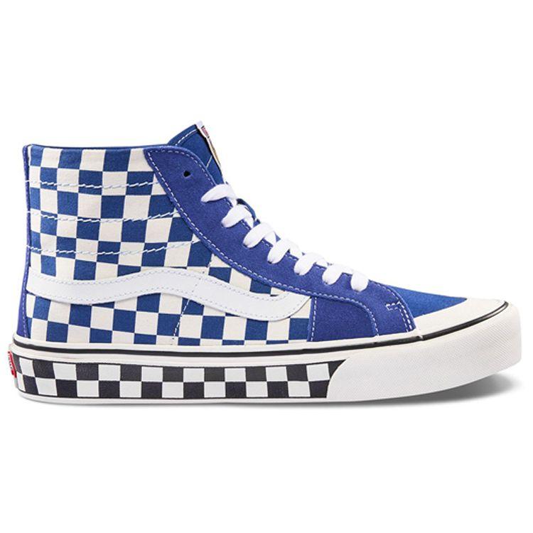 Vans Sk8 138 Decon Sf High Top Skate Shoes Unisex Sneakers Blue Checkered VN0A3MV1VS9