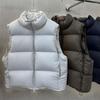 New Fashion Stand-up Collar Down Vest Women's Short Thickened Bread Clothes Vest Puffs Autumn and Winter Wear