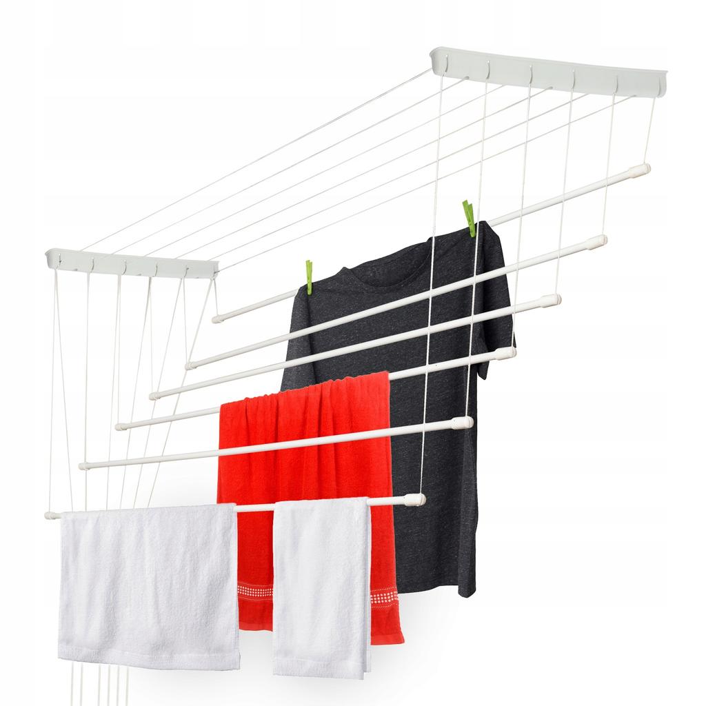 KADAX Ceiling Clothes Dryer for Bathroom 6 Rods Durable Solid