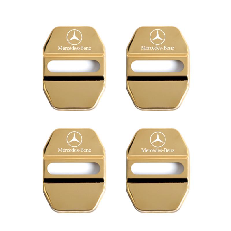 Car Styling Car Door Lock Covers Stikcer Case for Mercedes Benz New B/C/E Class A Class C200L GLC GLK CLA GLA Accessories