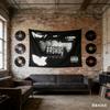 1pc Swag Grunge Print Tapestry Polyester 2D Flat Wall Hanging for Bedroom Living Room Dorm Streetwear Decor Edgy Gift