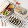 10/50Pcs Oval Sugarcane Bagasse Boxes Eco-Friendly Biodegradable Food Containers W/Pet Lid