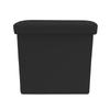 Square Ottoman Pouf Faux Leather Foldable 38x38x38cm Home Large Storage Ottoman Style Durable Faux Leather
