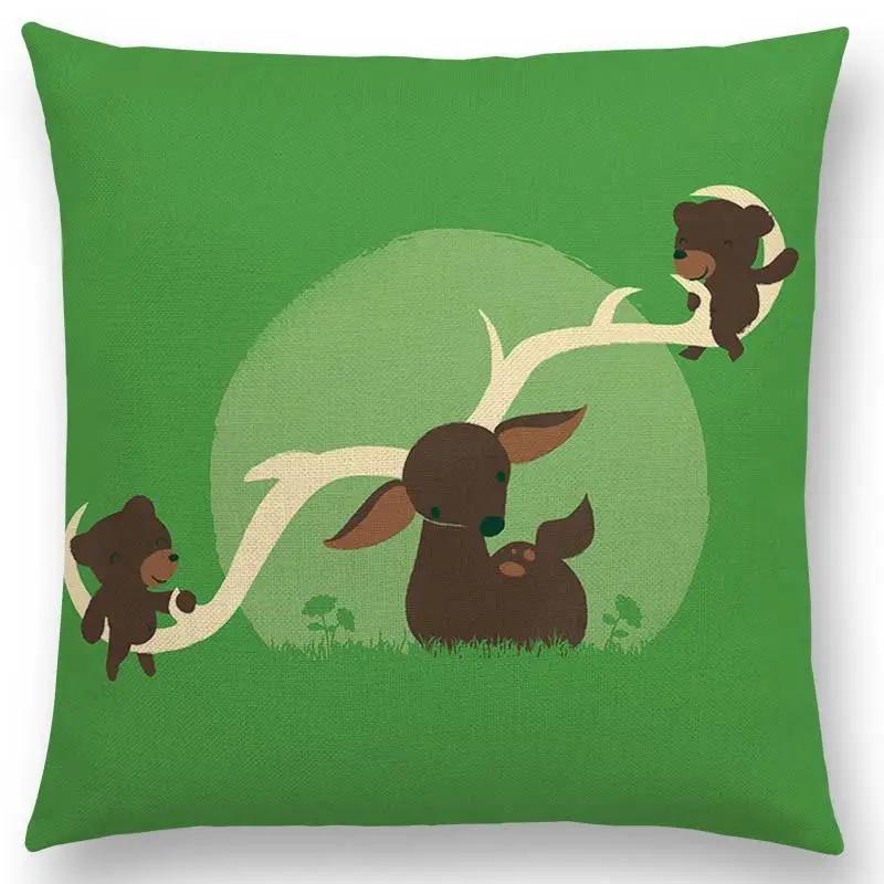 Latest Cartoon Animals Cute Shark Cat Bird Giraffe Penguin Whale Polar Bear Hippo Panda Cushion Cover Car Sofa Throw Pillow Case