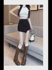 Women’s Spring 2024 Fashion: Korean A-Line Skirt with Drawstring Waist
