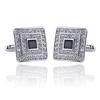 Fashion Man Shirt Cufflinks French Luxury Alloy Cufflink Shirts Button Buckle Simple Round Rhinestones Cuff Nails Gifts for Mens
