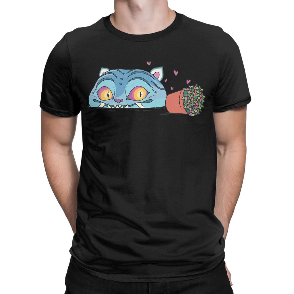 Men T-Shirt KPop Demon Hunters Derpy Humor Cotton Tees Short Sleeve T Shirts Crewneck Clothes Plus Size
