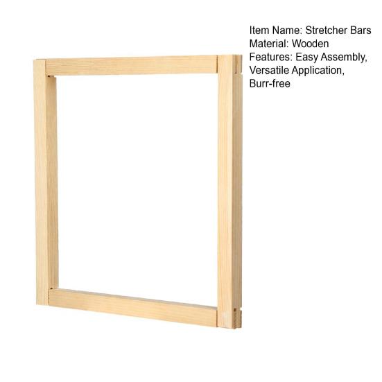 DIY Embroidery Frame, Wooden Needlework Stretcher Bars, Needlepoint Canvas Stretcher Bars for Embroidery Cross-Stitch Hand Sewing