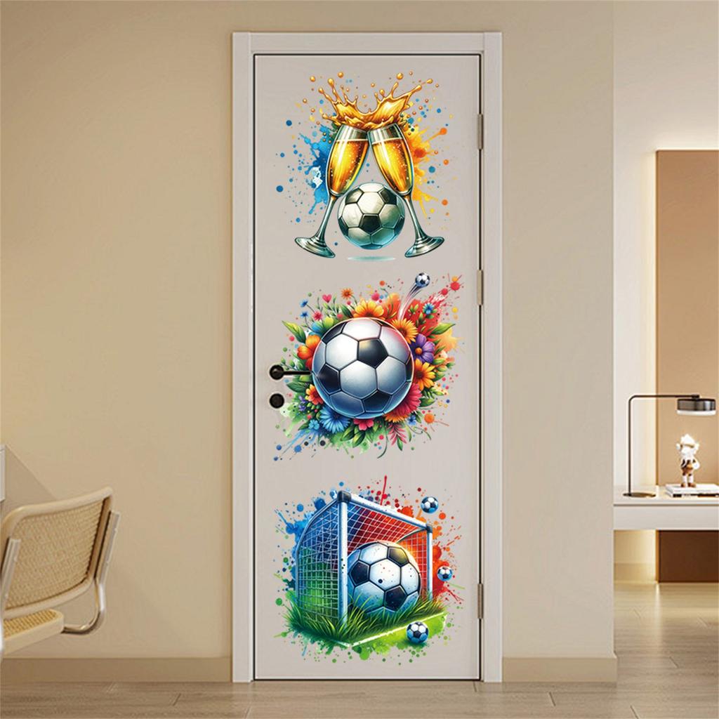 Decorative Stickers, Football Shooting Celebration Elements, Window Stickers, Fan Support Stickers, Adhesive Static Stickers