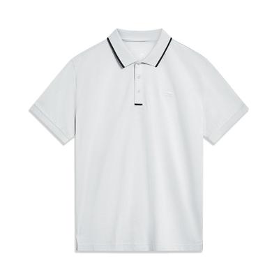 Li Ning Renk Bloklu Polo Yaka Erkek Üst Taş Grisi APLT097-3