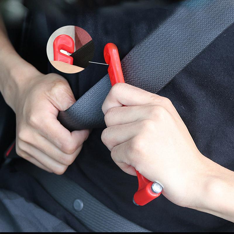 3-in-1 Auto Gebroken Raam Hamer Noodveiligheid Ontsnapping Reddingsgereedschap Gordelsnijder Levensreddende Auto Ruitbreker