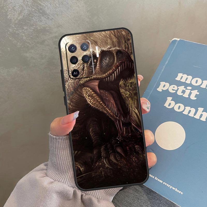 Tyrannosaurus T Rex Dinosaur Case For Oppo A98 A78 A79 A18 A38 A58 A40 A60 A80 A16 A76 A96 A15 A74 A94 A54 A17 A77 Cover