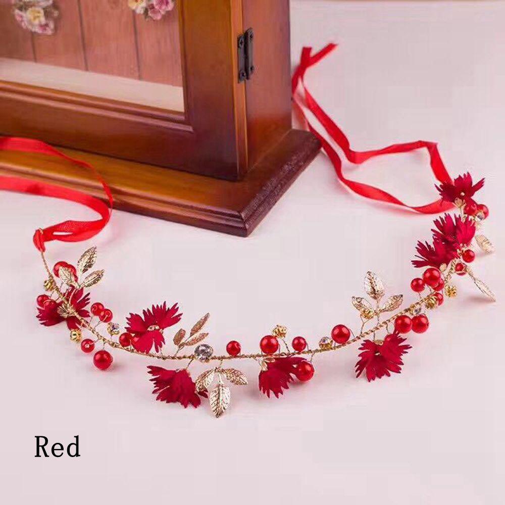 Girl Floral Hair Accessories Bride Crystal Crown Headband Flower Hairband Daisy Headwear