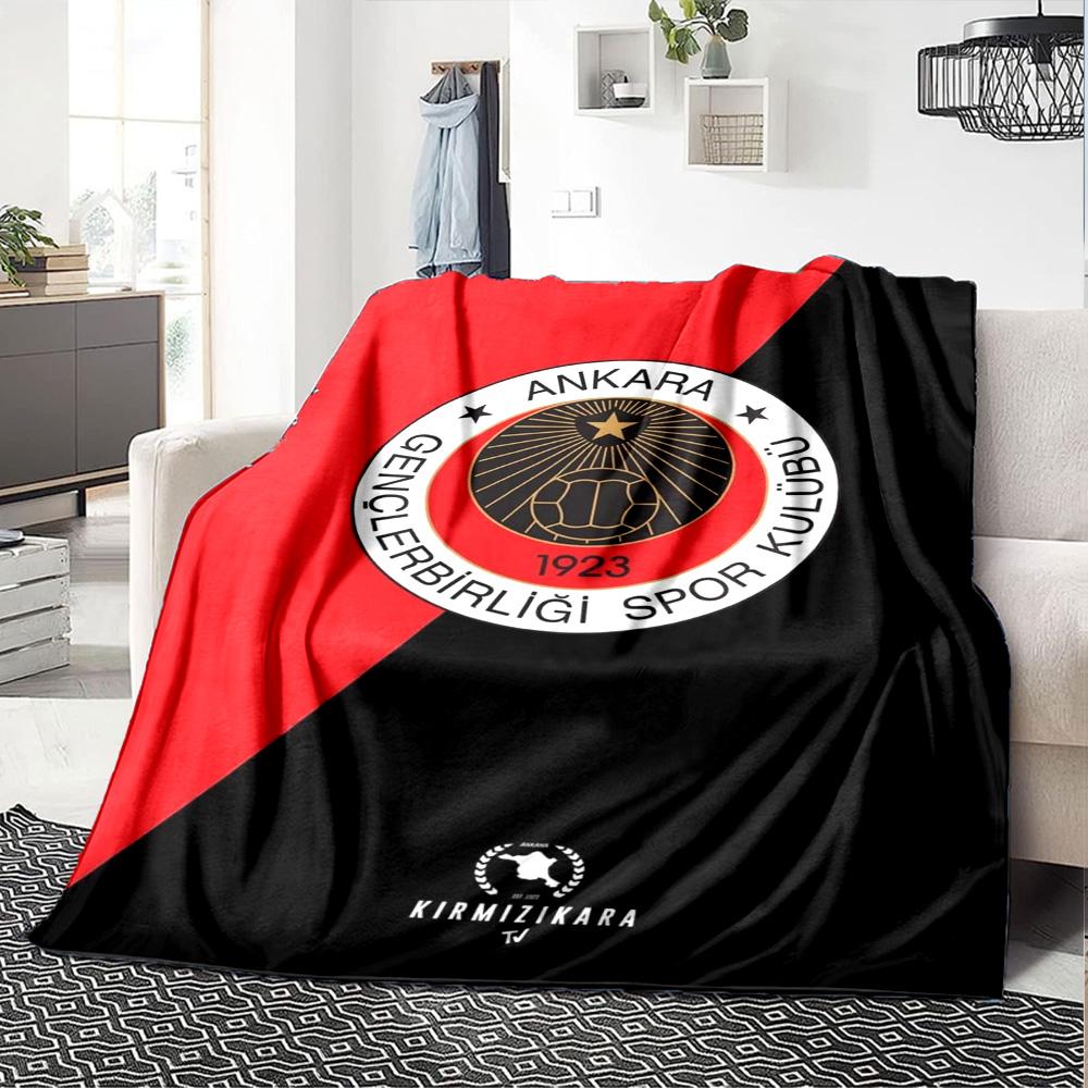 Gençlerbirliği Print Flannel Blanket High Quality Warm Comfortable Cover for All Seasons Perfect for Gifts Home Decor
