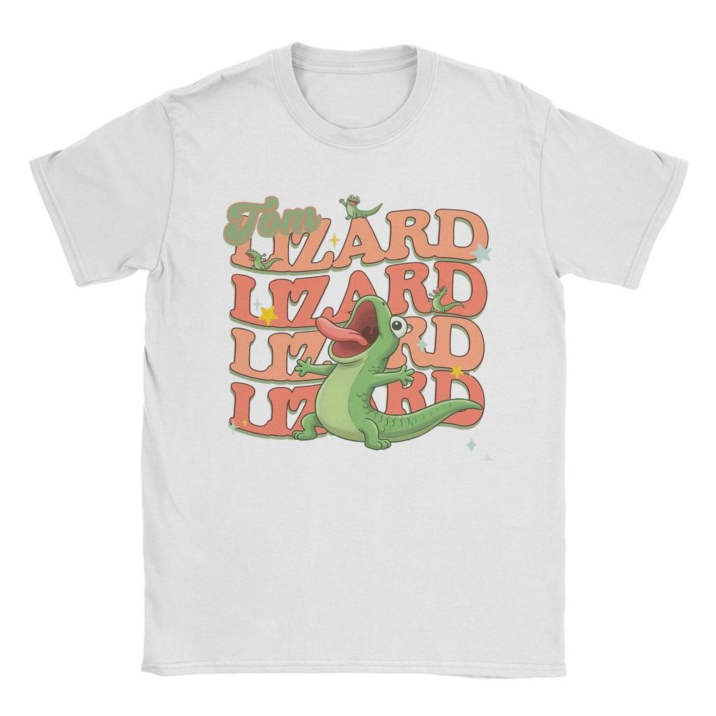 Unisex Kvinnor Grafiskt Tryck Huvtröja Tom The Lizard T-shirt Tee Bomull T-shirts Kläder