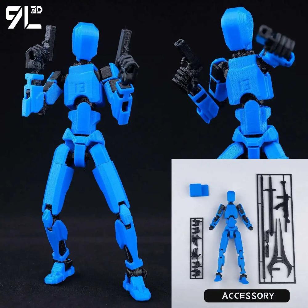 T13 Demon Dummy13 3D Printed Multi-Articulated Skull Model Assembly Toy For Anime Fans And Collectors Children Educational Toys