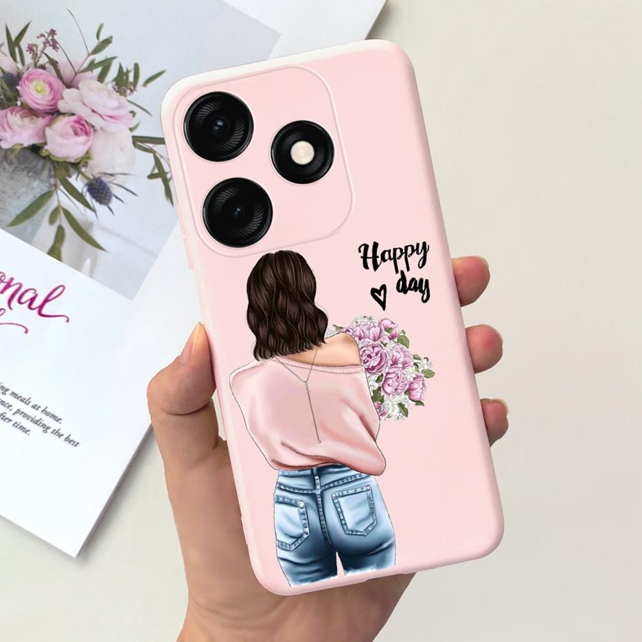 For Tecno Spark 20 Case Spark 20C BG7n Prety Girls Butterfly Painted Phone Case For Tecno Spark 20 Pro Spark20 C Soft TPU Fundas