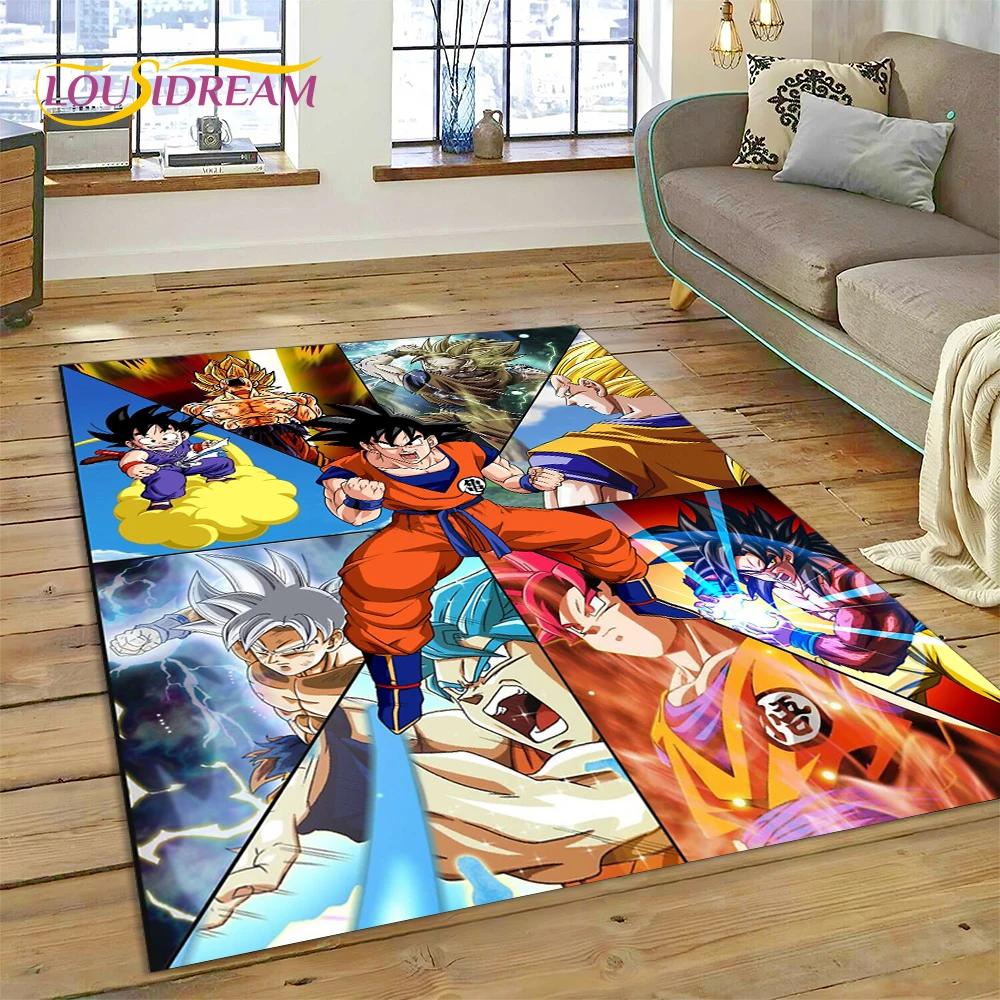 Anime 3D D-Dragon-Ball Japan Cartoon Rug Carpet for Living Room Bedroom Decor,floor Mat Non-slip Decoration for Sofa Doormat