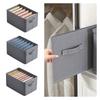 Thickened Partitioned Closet Organizer Gray 6/7/9 Compartments
