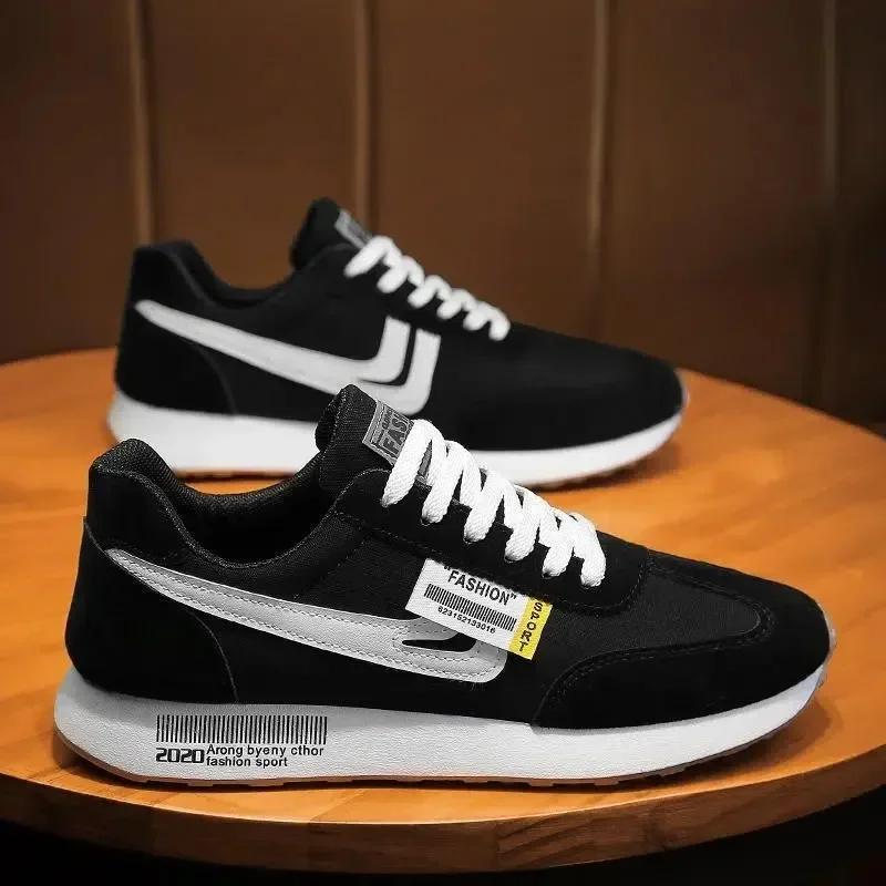 Men Causal Light Fashion Sneakers Man  Autumn New Lace-up Flats Outdoors Mesh Breathable Casual Shoes Zapatillas De Hombre for Daily Use