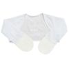 Edenswear Baby Eczema and Atopic Dermatitis Face Scratch Prevention Gloves with Net Sleeve Covers and Vest (White, 24-Month Set)