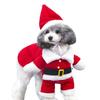 Julkläder för husdjur Jultomte Hunddräkt Vintervalprock Jacka Kostym med Mössa Varma Kläder Cosplay För Hundar Katter