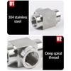 2 Stuks Hoge Druk Pijpfitting Adapter Vervanging Roestvrij Staal T-Type T-stukken Connector voor Thuis Industrieel Gebruik