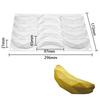 12 Cavidades Diseño de Plátano Grado Alimenticio Silicona Moldes para Pastel Fruta Mousse Pastel Molde Postre Antiadherente Herramientas para Hornear Cocina Utensilios para Hornear